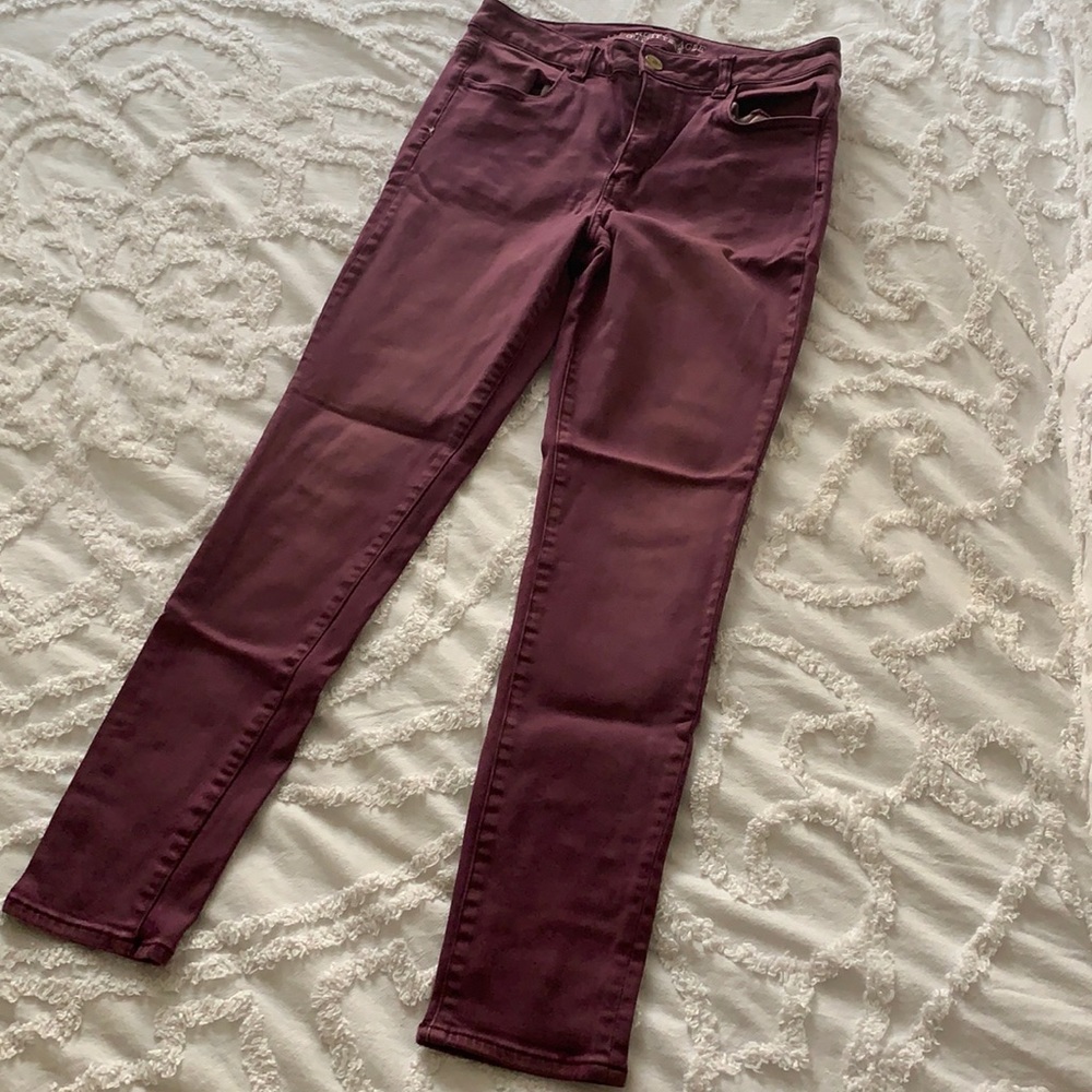 Maroon jeggings